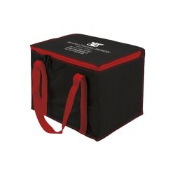 Sac glacière isotherme personnalisable noir et rouge