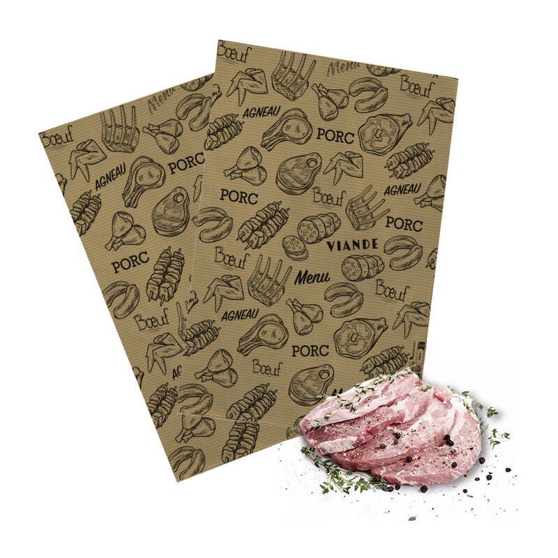 Papier de boucherie thermokraft - Motif Multiviandes | Proébo