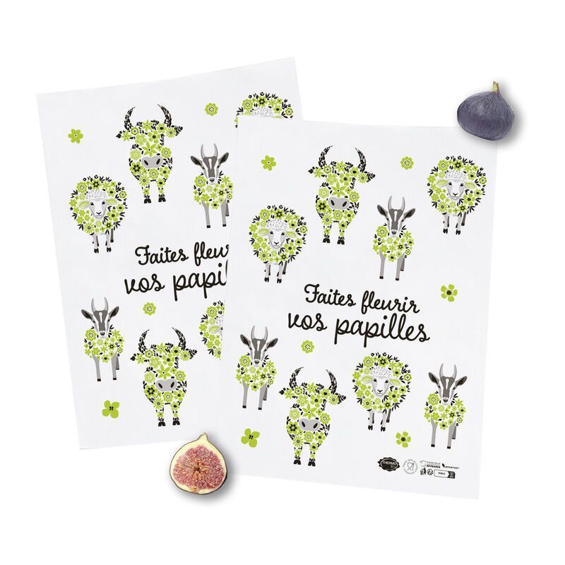 Papier alimentaire boucherie - Motif printemps