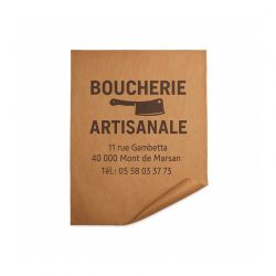 Papier kraft alimentaire personnalisé 50x65 cm