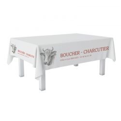 Nappe 100% personnalisable pour boucher, charcutier | Proébo