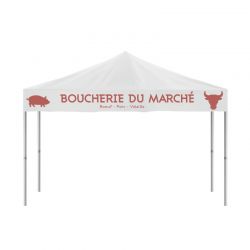 Barnum pliant personnalisé pour bouchers, charcutiers | Proébo