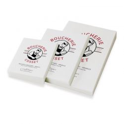 Papier ingraissable boucherie personnalisable- Grazipap +| Proébo