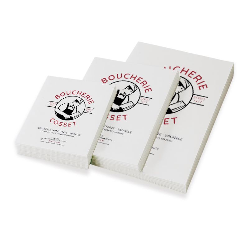Papier ingraissable boucherie personnalisable- Grazipap +| Proébo