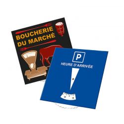 Disque de stationnement personnalisé pour boucher-charcutier | Proébo