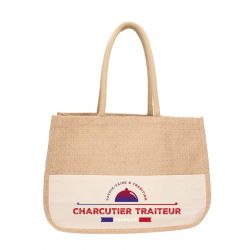 Sac jute tosca personnalisable pour bouchers et charcutiers | Proébo