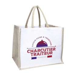 Sac jute gargantua personnalisable pour bouchers | Proébo