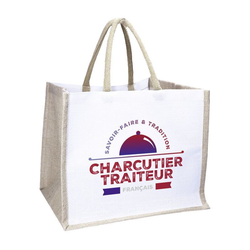 Sac jute gargantua personnalisable pour bouchers | Proébo Sac jute gargantua personnalisable pour bouchers | Proébo