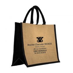 Sac jute xl 270g/m² personnalisable pour boucherie | Proébo
