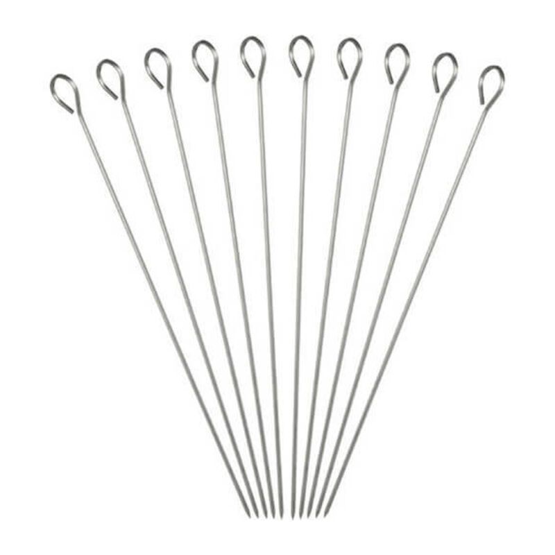 Lot De 36 Brochettes En Inox Réutilisables - 28.3 Cm, Avec 20 Fourchettes à Maïs Et 3 Pinceaux à Huile Pour Barbecue - 9