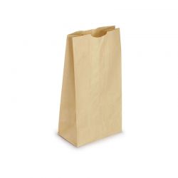 Sac alimentaire SOS kraft brun - 18x11x34 cm