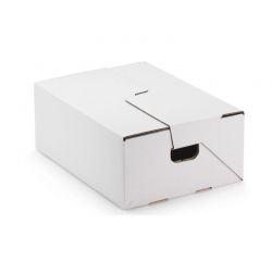 Caisse carton blanc à viande - 562 x 358 x 176 mm
