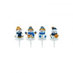 Décors fêtes bonhommes de neige grand froid