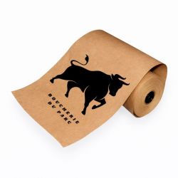 Bobine papier alimentaire brun personnalisable - PERFTOP