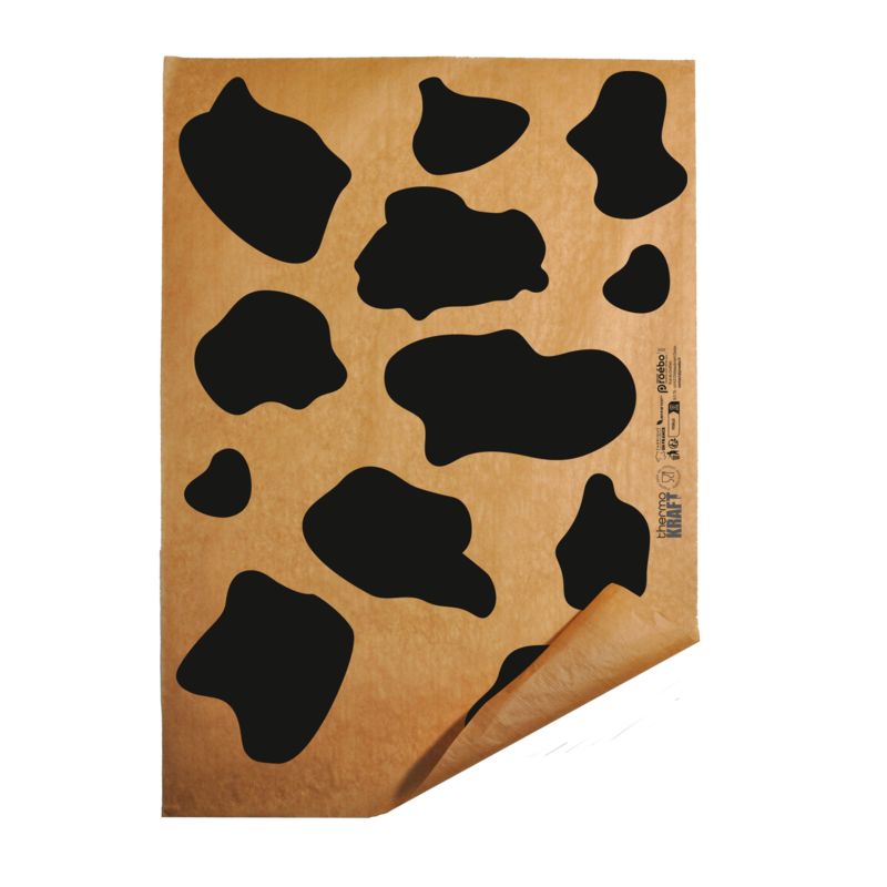 Papier alimentaire fromager thermokraft - motif Tâches de vache