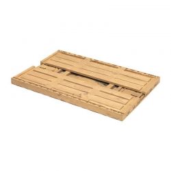 Cagette pliable aspect bois clair