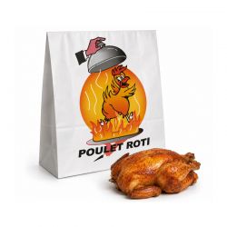 Sac Poulet XXL - Kraft Blanc