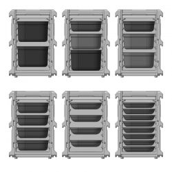 Conteneur isotherme traiteur - 635x465x(H)660 mm