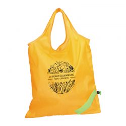 Sac polyester pliable orange - modèle carotte