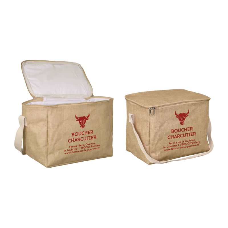 Sac isotherme jute 270g - anse longue