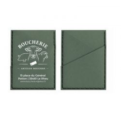 Porte carte origami tilleul couture