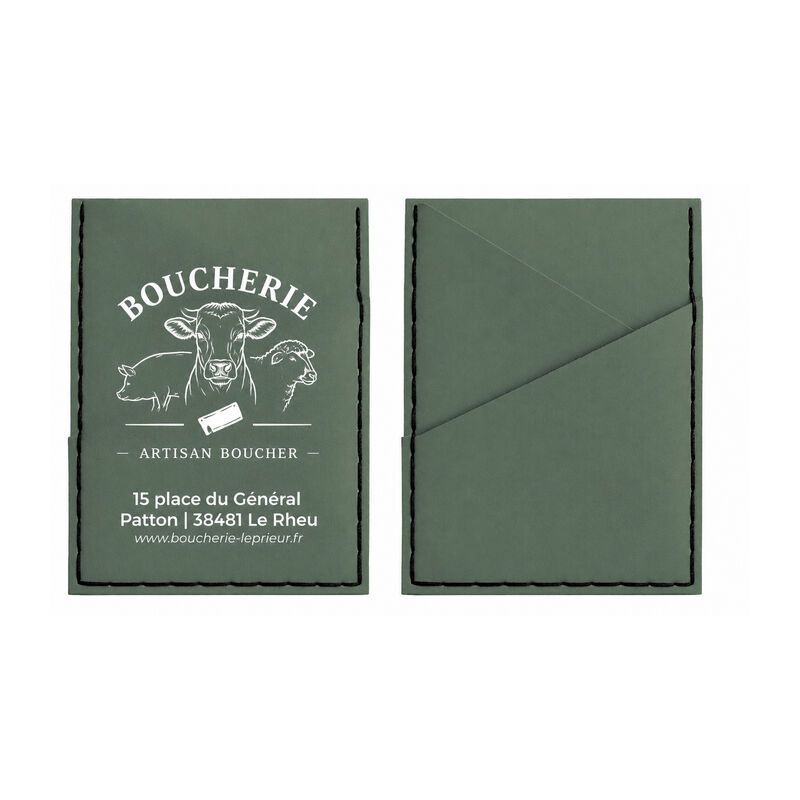Porte carte origami tilleul couture