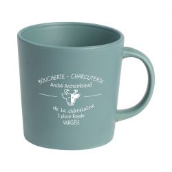 Tasse céramique bleu gris