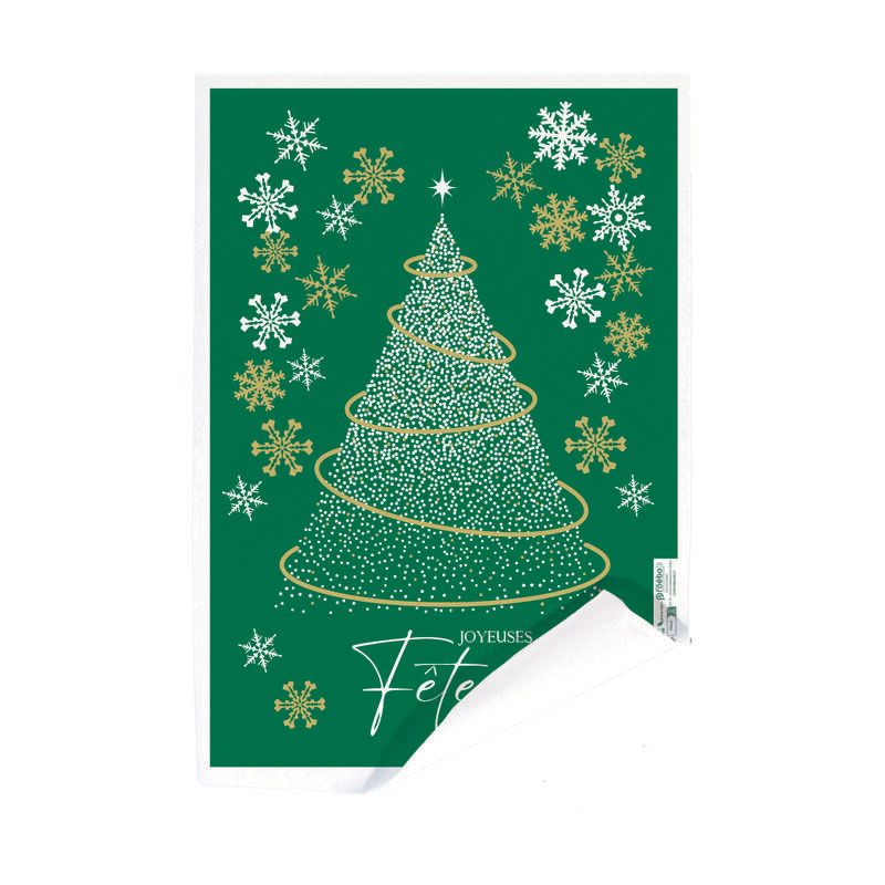 Papier fromager thermoscellable 60g - Motif Hiver festif