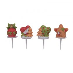 Décors fêtes rouge et vert sujets festifs