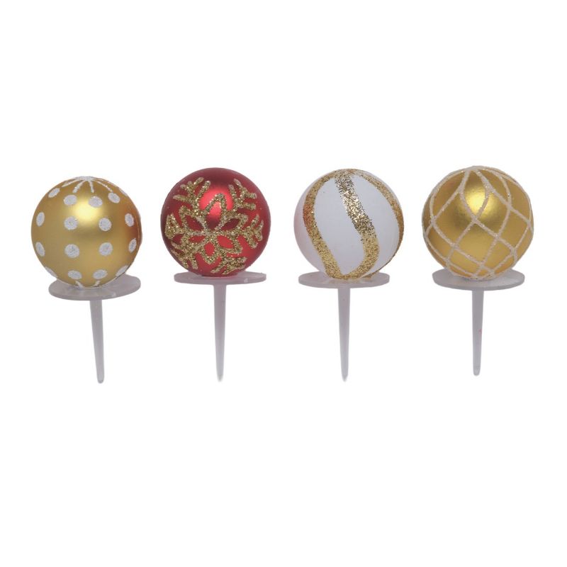 Décors fêtes boules de Noël déco or assorties