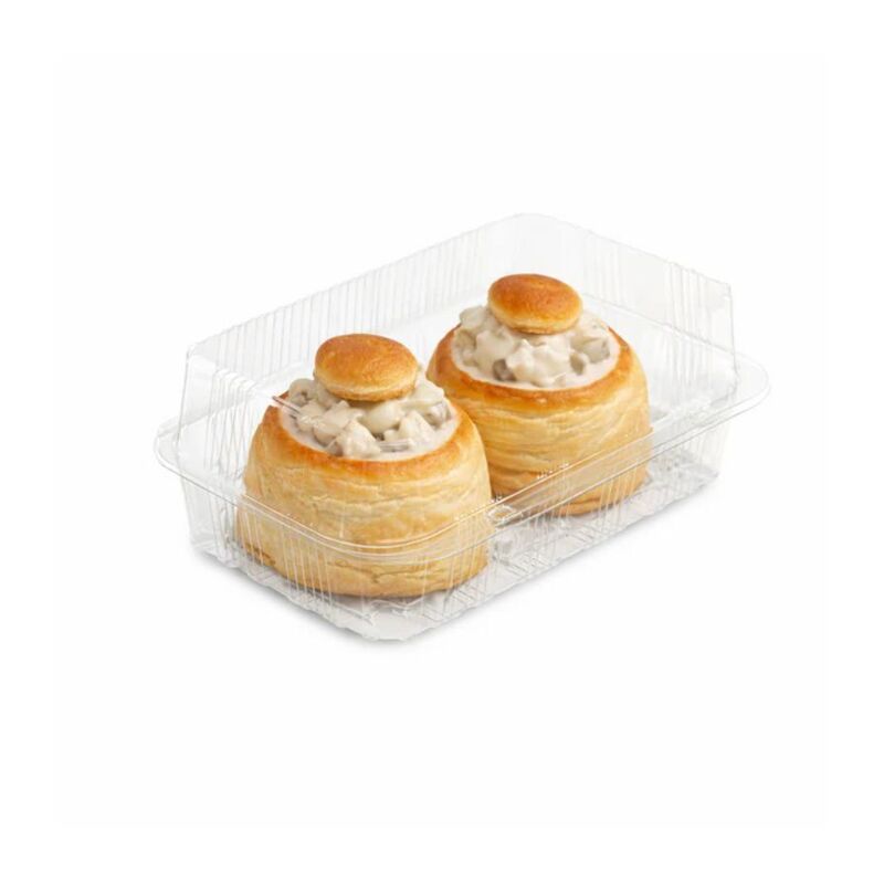 Barquette plastique 2 bouchées à la reine