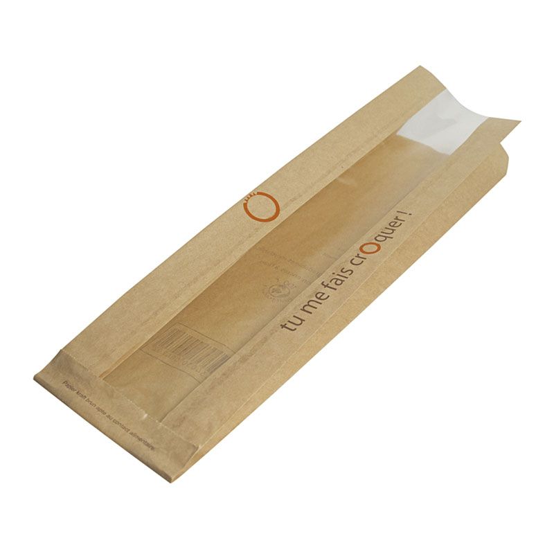 Sac sandwich kraft. brun avec fenêtre Tu me fais croquer Proébo