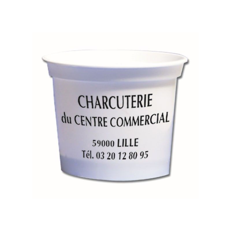 Boîte plastique alimentaire ronde avec couvercle 50 cl Boîte plastique alimentaire ronde avec couvercle 50 cl