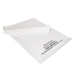 Feuille papier paraffiné personnalisé blanc 32x50 cm