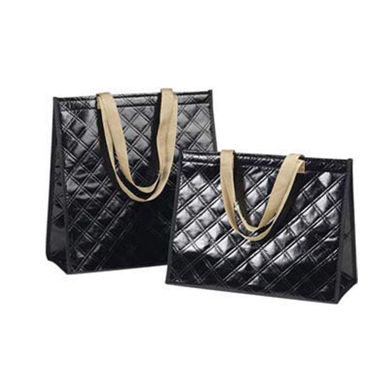 Sac alimentaire isotherme noir brillant 65x16x36 cm Sac alimentaire isotherme noir brillant 65x16x36 cm