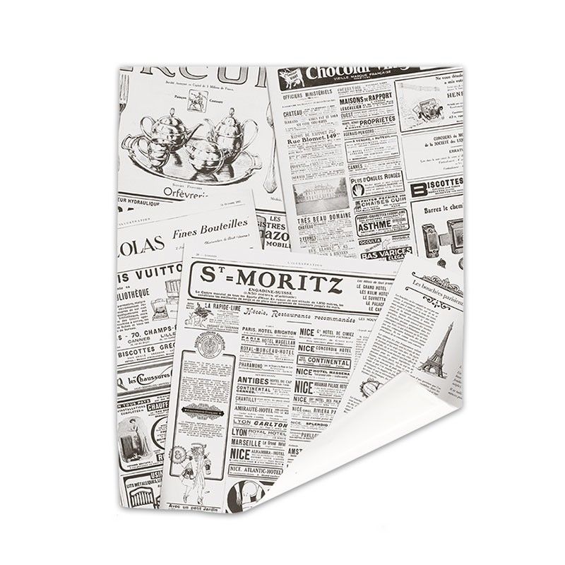 Papier thermosoudable boucherie - Motif journal