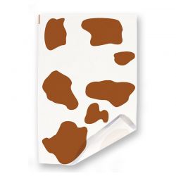 Papier thermosoudable boucherie - Motif vache marron