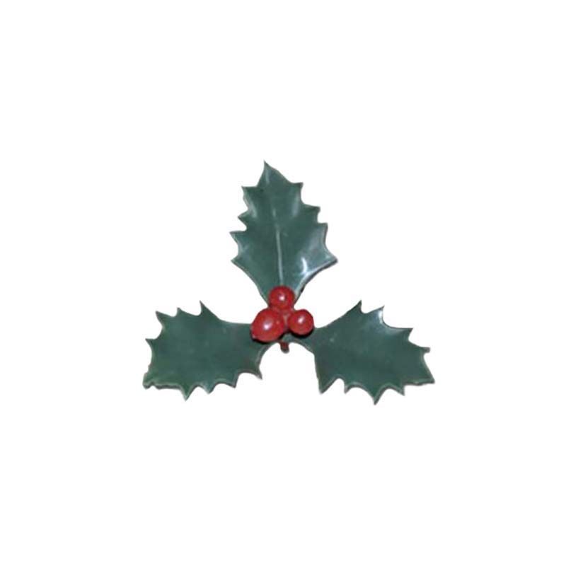 Décors fêtes feuilles de houx triple vert Décors fêtes feuilles de houx triple vert