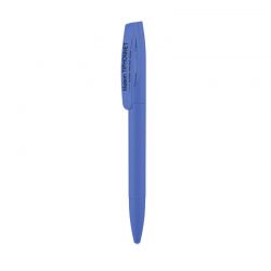 Stylo twist gomme personalisable - bleu