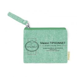 Porte monnaie en coton personnalisable - vert