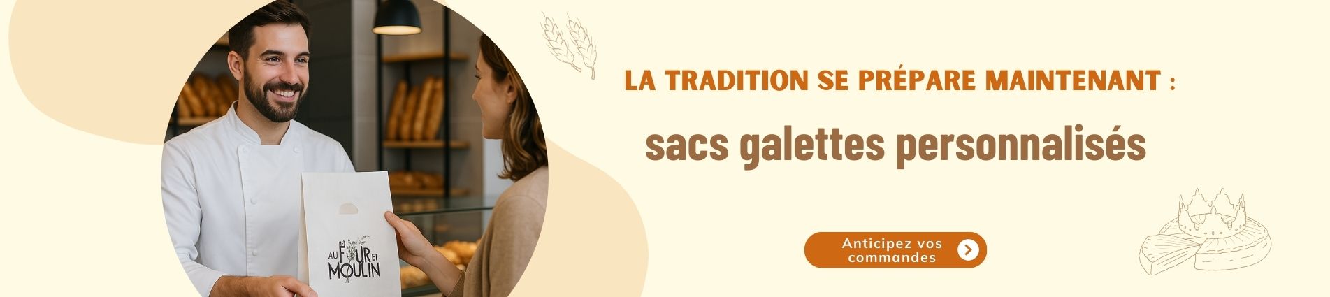 Sac galette personnalisé