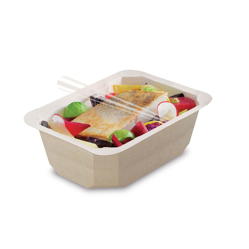 Barquette en carton kraft scellable FOOD K 