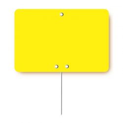 Étiquette prix boulangerie rectangulaire jaune fluo | Proébo