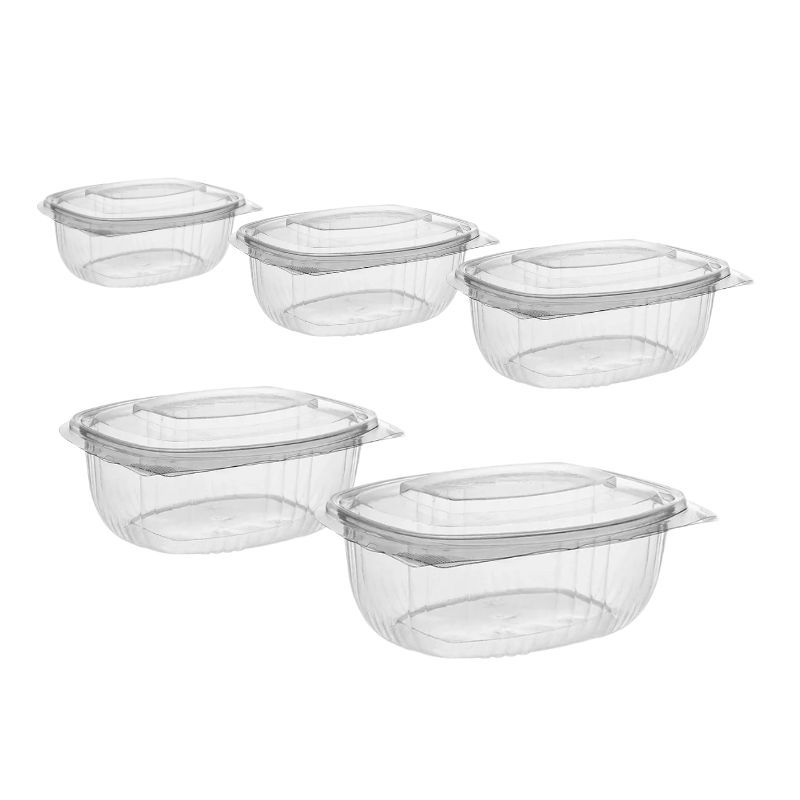 Barquette transparente BTAT avec couvercle charnière