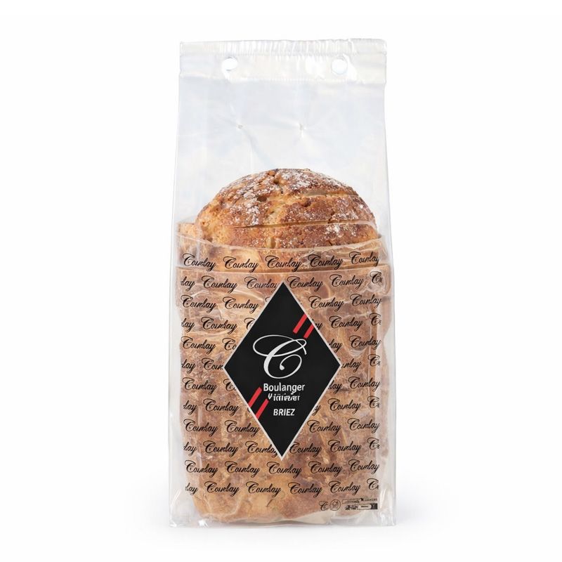 Sac pain tranché liasse personnalisé boulangerie