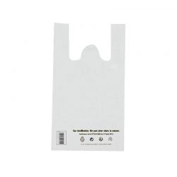 Sac bretelle BD 50 µ blanc - 30x20x58 cm