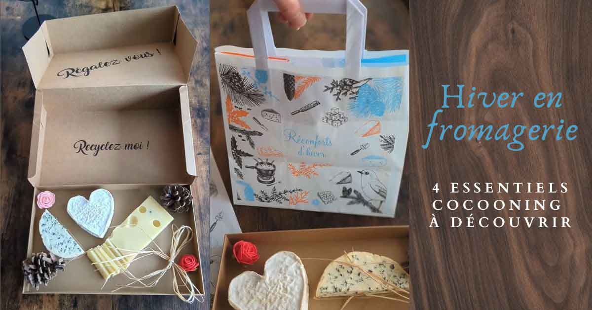Hiver en crémerie fromagerie : 4 emballages cocooning à découvrir