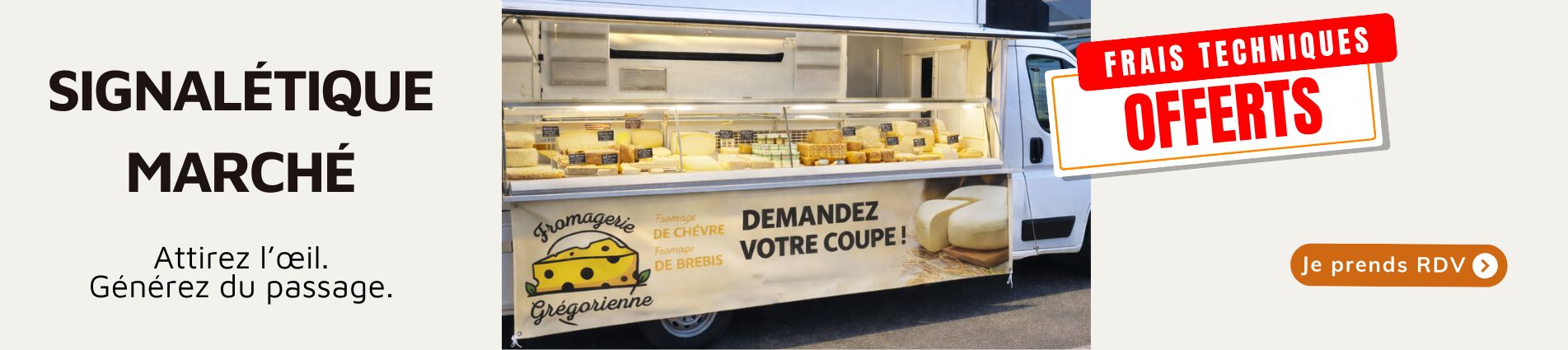 Signal&eacute;tique march&eacute;