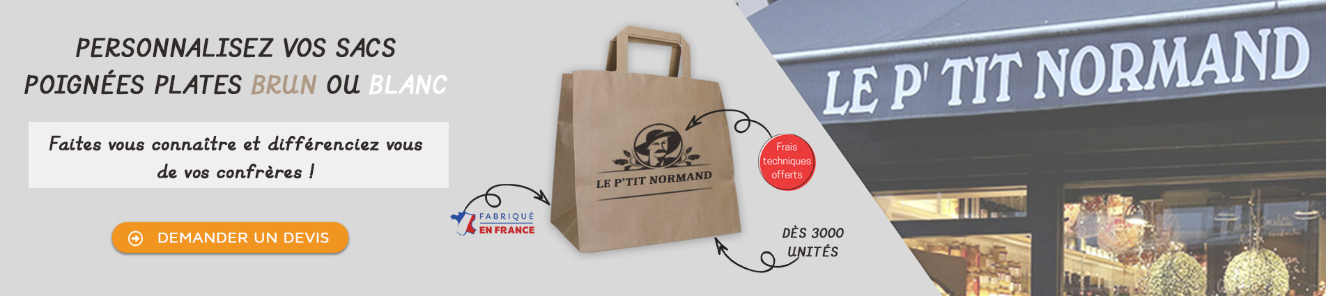 Sac personnalis&eacute; fromager