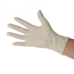 Gants en latex poudré